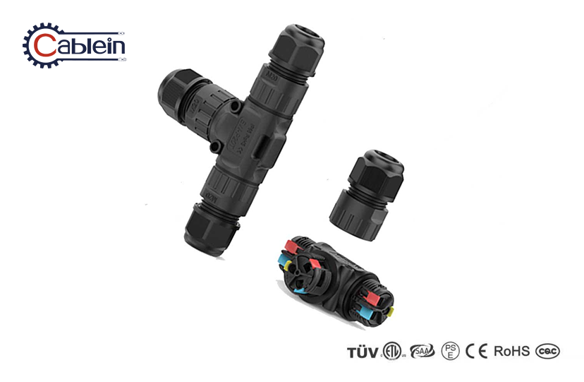 IP68 M20 T Shape Waterproof Connector